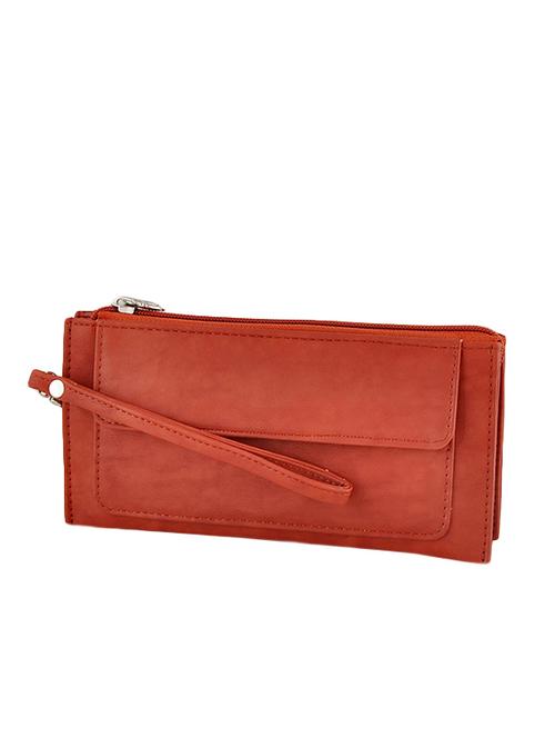 brick red polyester clutch - 12379285 - Very Small Image - 1