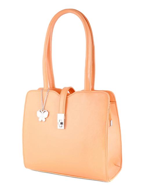 orange leatherette handbag - 12379533 - Very Small Image - 1