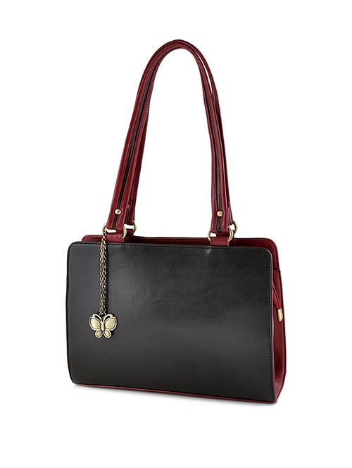 black leatherette handbag - 12379561 - Very Small Image - 1