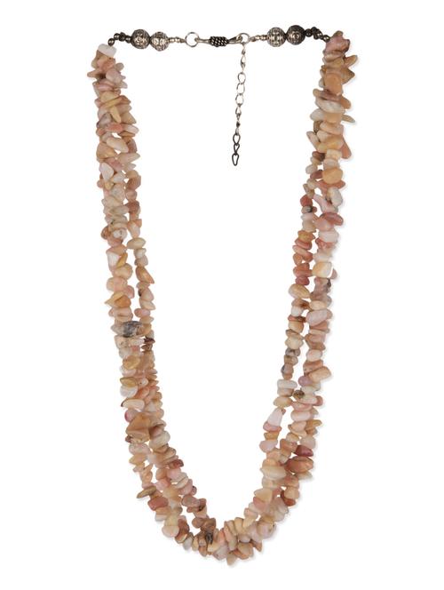 Brown beads embellished layered necklace - 12380163 - Very Small Image - 1