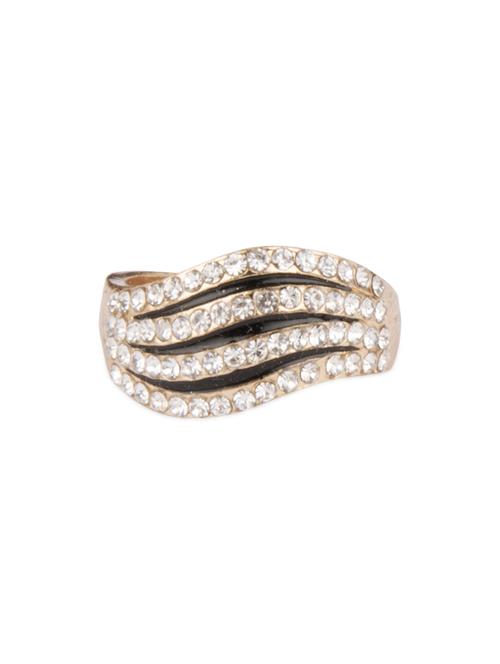 Gold embellished metal ring - 12380175 - Very Small Image - 1