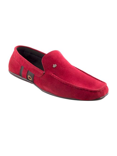 maroon suede slip on loafers - 12382641 - Very Small Image - 1