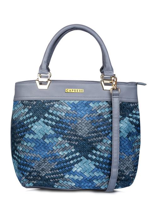 multi coloured leatherette braided handbag with sling - 12391427 - Very Small Image - 1
