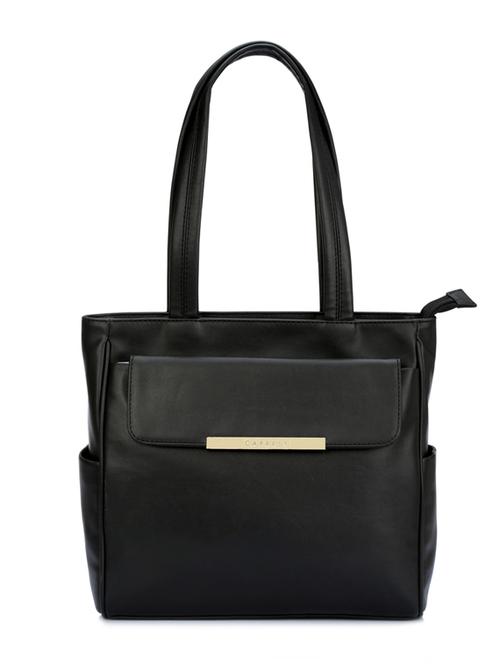 black leatherette handbag - 12391443 - Very Small Image - 1