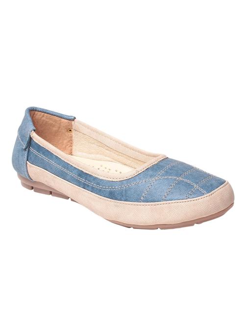 blue faux leather ballerina - 12391906 - Very Small Image - 1
