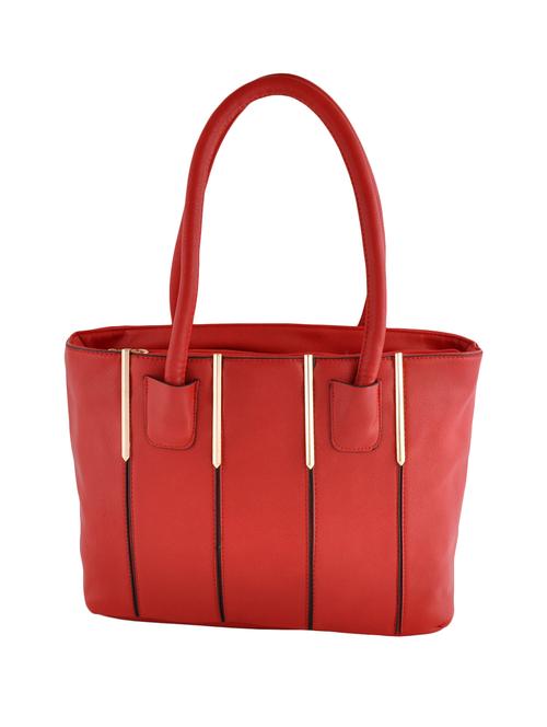 red leatherette handbag - 12392042 - Very Small Image - 1