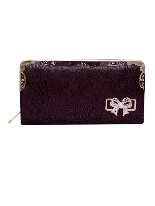 brown rexene textured clutch - 12393811 - Very Small Image - 1