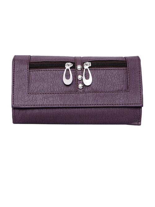 purple rexene textured clutch - 12393830 - Very Small Image - 1