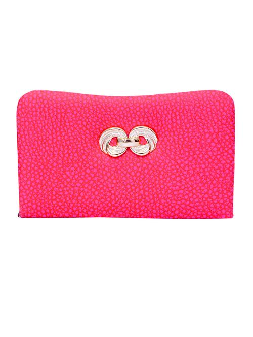 pink rexene textured clutch - 12393836 - Very Small Image - 1