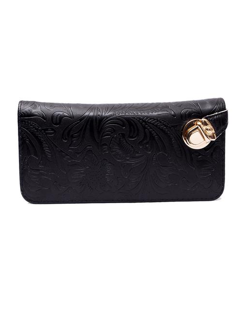 black rexene embossed clutch - 12393840 - Very Small Image - 1