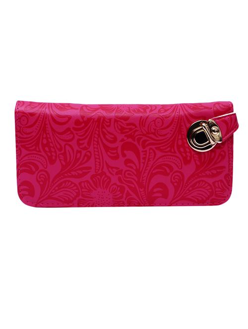 pink rexene textured clutch - 12393844 - Very Small Image - 1