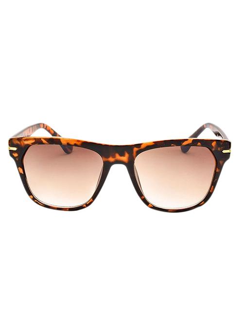brown plastic rectangle men sunglass - 12394400 - Very Small Image - 1
