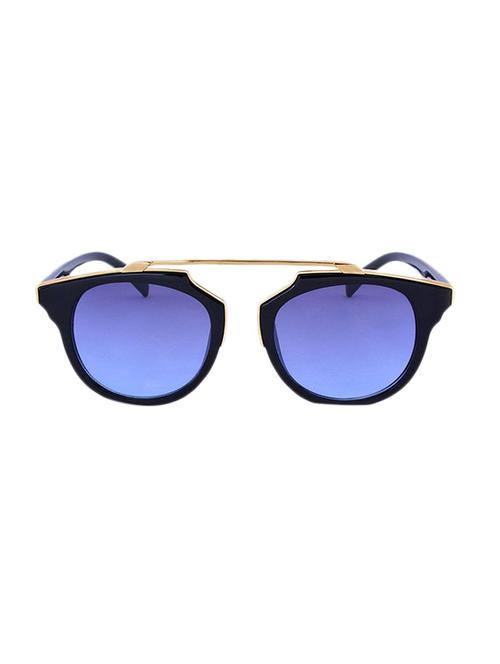 black plastic round men sunglass - 12394476 - Very Small Image - 1