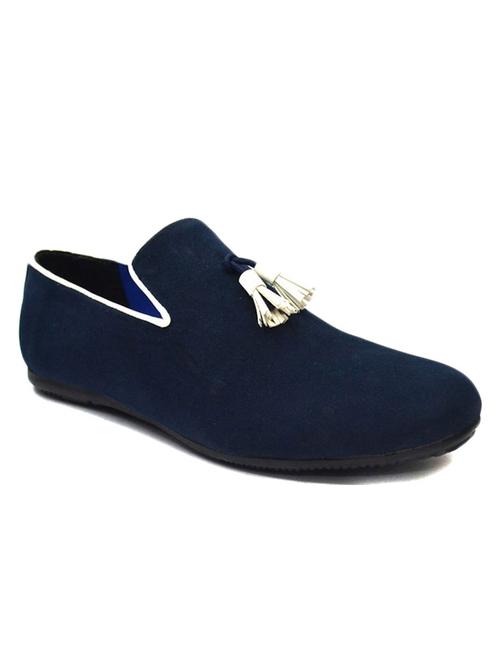 blue pu slip on loafers - 12395815 - Very Small Image - 1