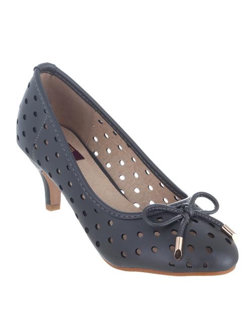 charcoal black synthetic pump - 12398053 - Very Small Image - 1