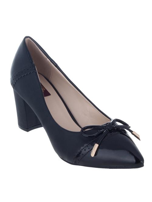 black synthetic pump - 12398081 - Very Small Image - 1