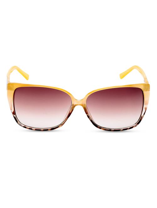 yellow printed sunglasses with maroon cr lens - 1240188 - Very Small Image - 1