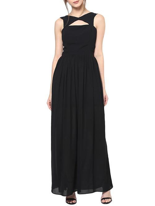 cutout detail gathered waist dress - 12403176 - Very Small Image - 1
