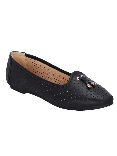 black faux leather ballerina - 12403541 - Very Small Image - 1