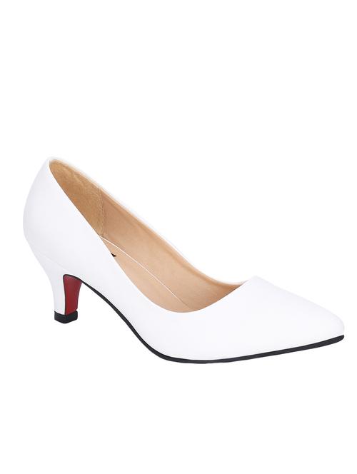 white synthetic pump - 12403549 - Very Small Image - 1