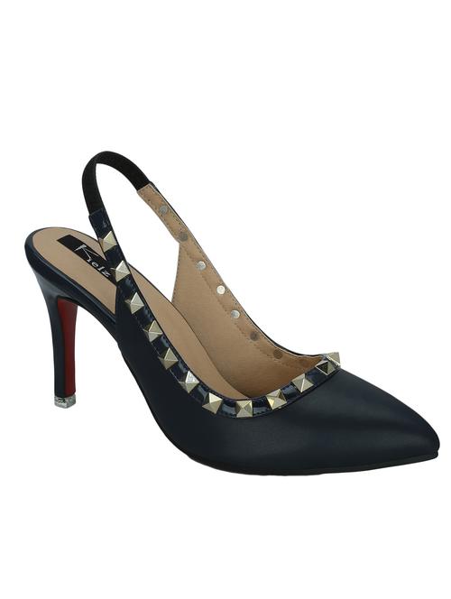 blue leatherette back strap sandals - 12403561 - Very Small Image - 1