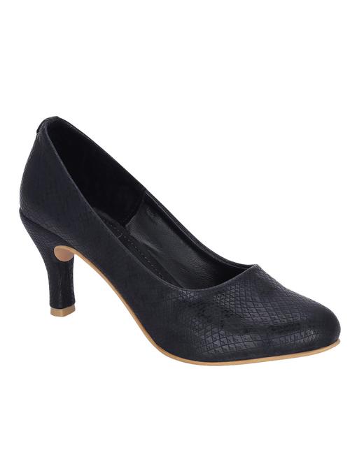 black synthetic slip on pumps - 12403564 - Very Small Image - 1