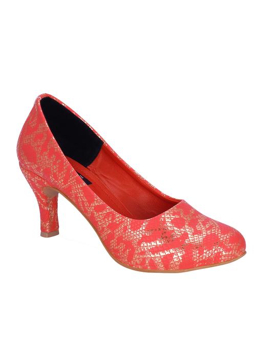 red faux leather slip on pumps - 12403565 - Very Small Image - 1