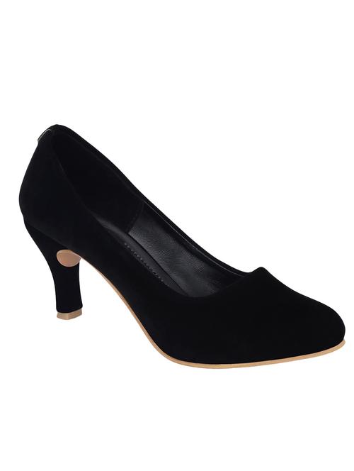black suede slip on pumps - 12403566 - Very Small Image - 1