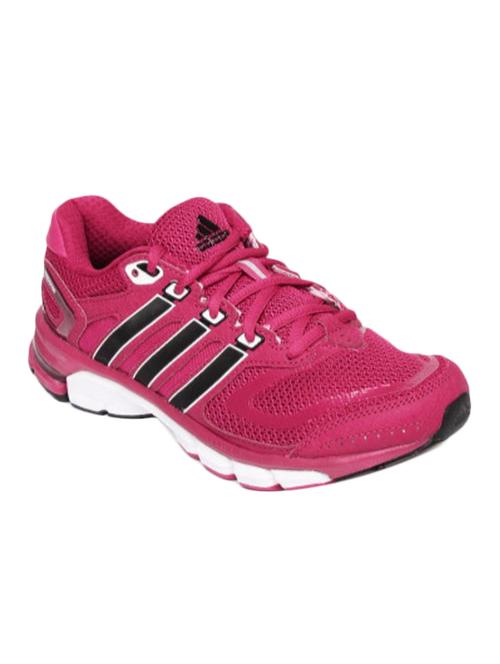 pink synthetic & mesh sports shoes - 12403692 - Very Small Image - 1