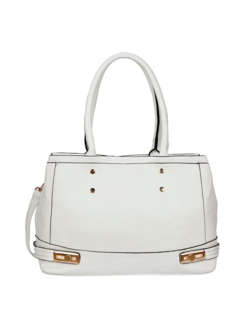 white leatherette handbag with sling - 12404099 - Very Small Image - 1
