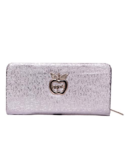grey rexene textured clutch - 12404435 - Very Small Image - 1