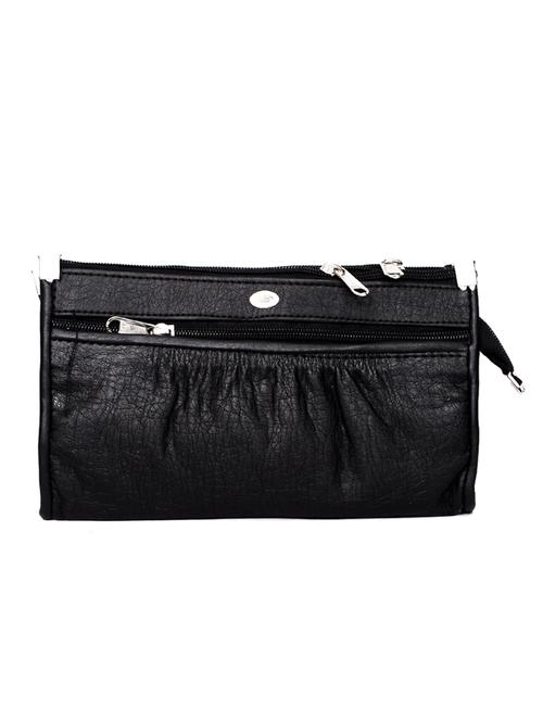 black rexene textured clutch - 12404439 - Very Small Image - 1