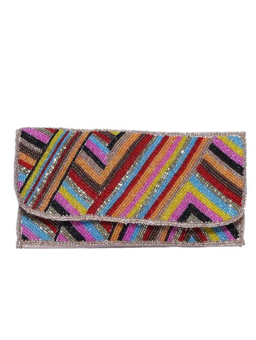 multi cotton embellished clutch - 12410083 - Very Small Image - 1