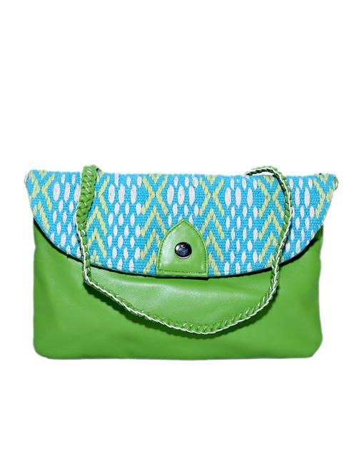 multi cotton clutch cum sling - 12410090 - Very Small Image - 1