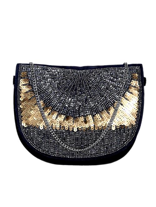 multi cotton embellished clutch cum sling - 12410122 - Very Small Image - 1