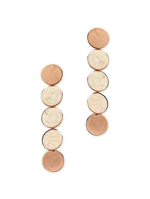 gold metal drop earring - 12411329 - Very Small Image - 1