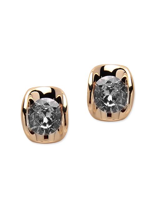 gold metal studs earring - 12411348 - Very Small Image - 1