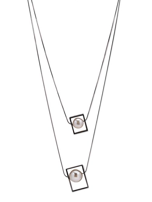 black metal long necklace - 12411380 - Very Small Image - 1
