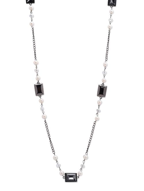 black metal long necklace - 12411382 - Very Small Image - 1
