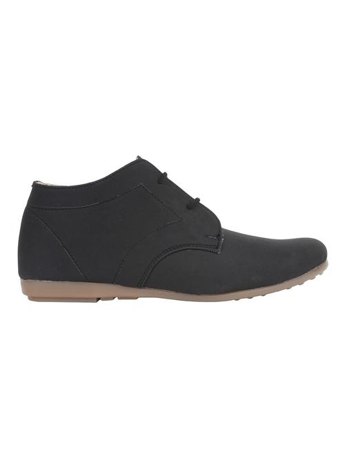 black leatherette casual shoes - 1241214 - Very Small Image - 1