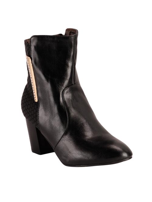black leatherette ankle boot - 12412373 - Very Small Image - 1