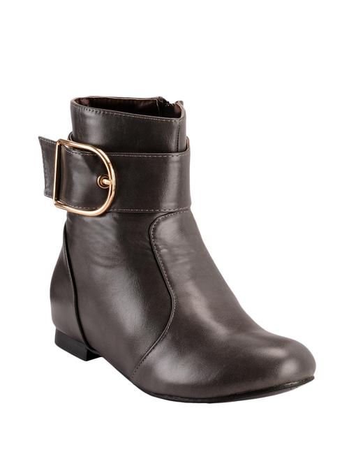 black leatherette ankle boot - 12412396 - Very Small Image - 1