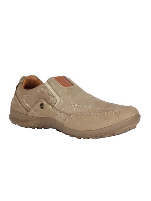beige leather slip on slipons - 12414428 - Very Small Image - 1