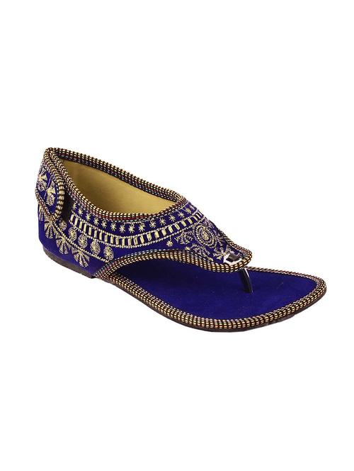 blue ethnic sandal - 12415066 - Very Small Image - 1