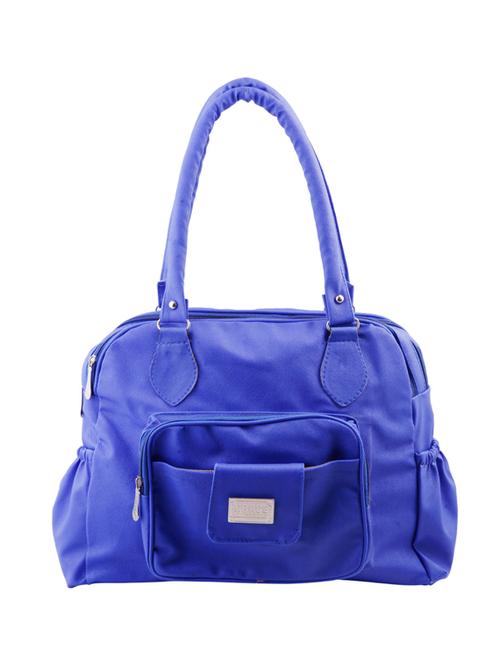 blue leatherette handbag - 12415748 - Very Small Image - 1