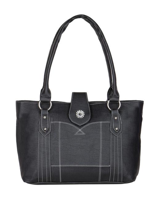 black leatherette handbag - 12415775 - Very Small Image - 1