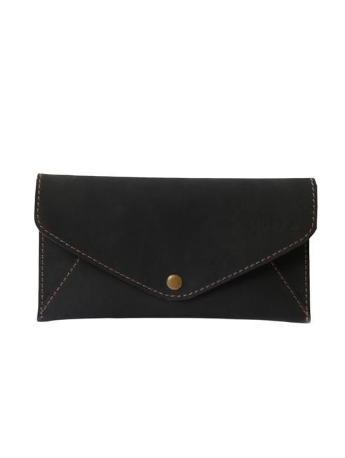 black leather envelope clutch - 12416925 - Very Small Image - 1