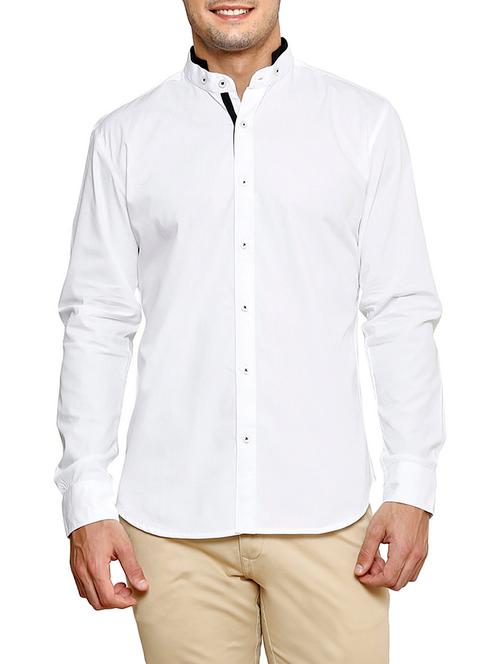 mens solid casual shirt - 12420682 - Very Small Image - 1
