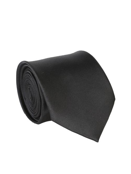 black polyester woven tie - 12421515 - Very Small Image - 1