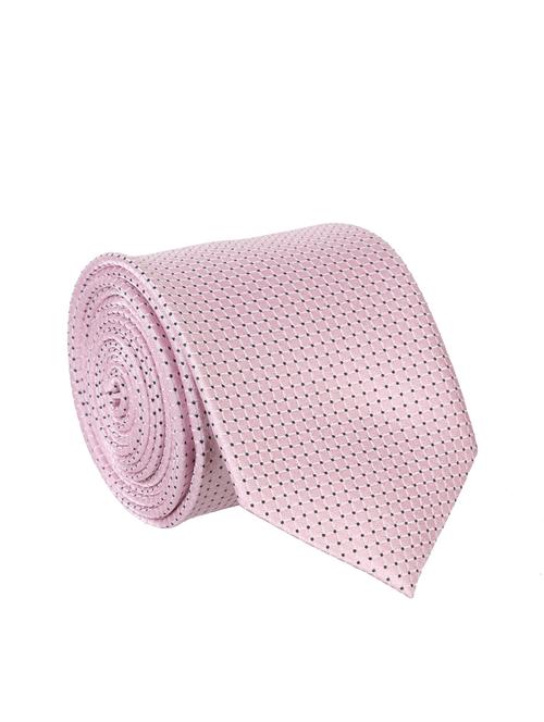 pink polyester woven tie - 12421551 - Very Small Image - 1